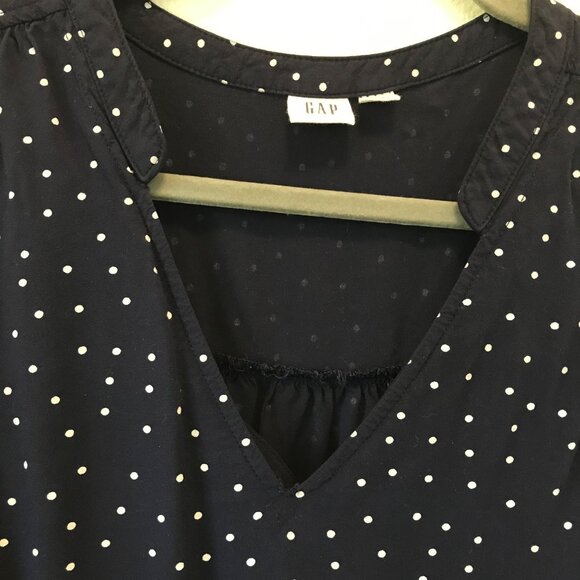 Gap Womens Polka Dot Sleeveless Tank Midi Shift Dress Size L 100% Viscose Casual - Picture 4 of 11